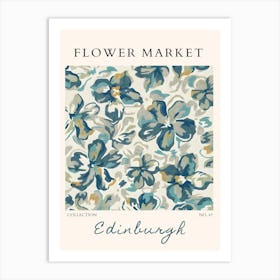 Flower Market Edinburgh Art Print