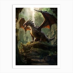 Dragon Lair Realistic 1 Art Print