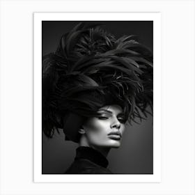 Woman In A Hat Art Print