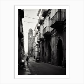 Naples, Italy,  Black And White Analogue Photography  2 Art Print