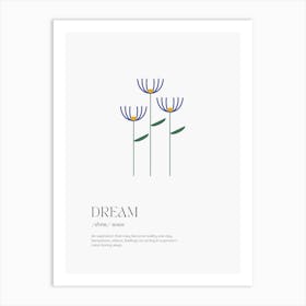 Dream Definition Art Print