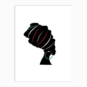 African Woman With A Turban Art Print