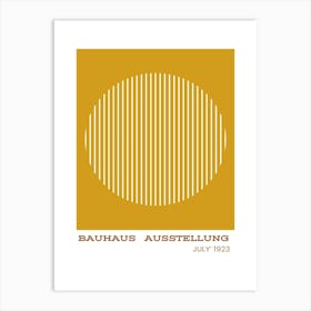 Bauhaus Yellow Exhibition 3 Art Print