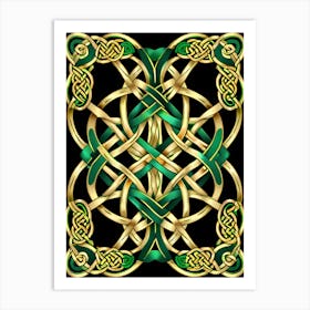 Abstract Celtic Knot 16 Art Print