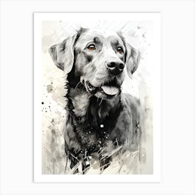 Playful Pup Portraits Art Print