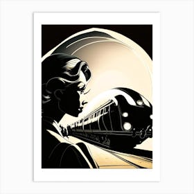 Transit Of Venus Noir Comic Space Art Print