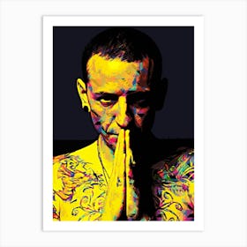 likin park chester bennington 2 Art Print