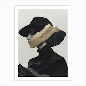 Woman In A Hat 45 Art Print