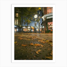 Autumn Leaves In London Art Print