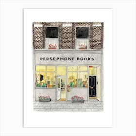 Persephone Bookshop Art Print
