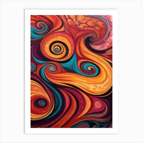 Abstract Swirls 2 Art Print