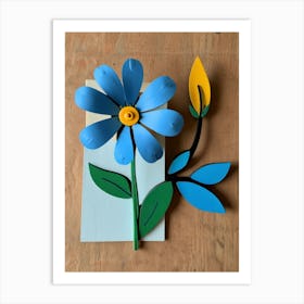 Blue Flower Art Print