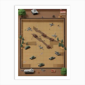 War Zone Tactics Art Print