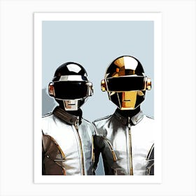 Daft Punk And Daft Punk Art Print