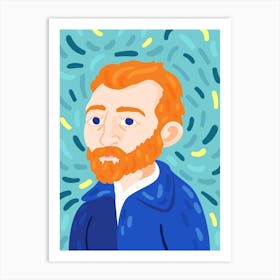 Portrait Of Van Gogh Art Print