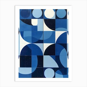 Abstract Blue 1 Art Print