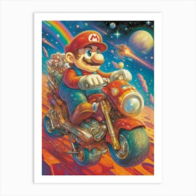 Mario Bros 1 Art Print