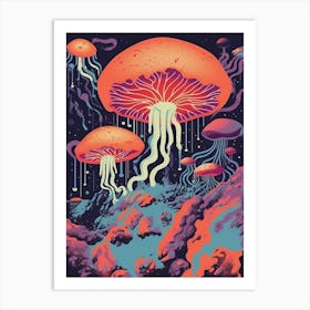 Psychedellic Mushroom  4 Art Print