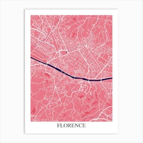 Florence Pink Purple Art Print