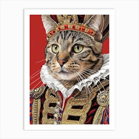 King Cat Art Print