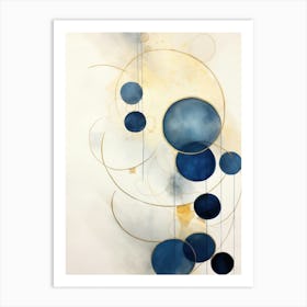 Blue Circles Art Print