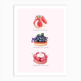 French Pastries 1 Art Print