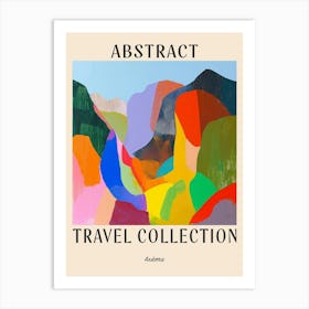 Abstract Travel Collection Poster Andorra 5 Art Print