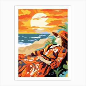 Sunset Painting Art Print