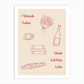 This Little Life Poster Red Art Print