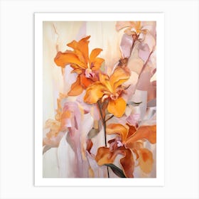 Fall Flower Painting Orchid 1 Art Print