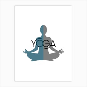 Yoga, the sport of yoga, the sport of meditation, relaxation, inspiring rest and meditation, a distinctive and exceptional work of art that embodies yoga.7 Art Print