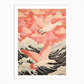 Vintage Japanese Inspired Bird Print Albatross 1 Art Print
