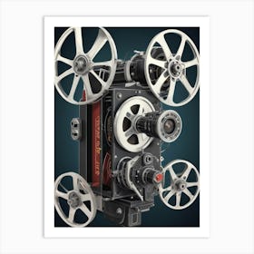 Movie Camera Art Print