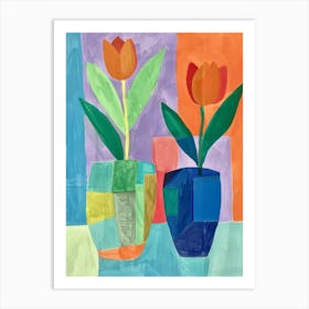 Two Tulips Art Print