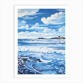 A Picture Of Bamburgh Beach Northumberland3 Art Print