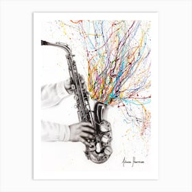 The Jazz Saxophone Art Print