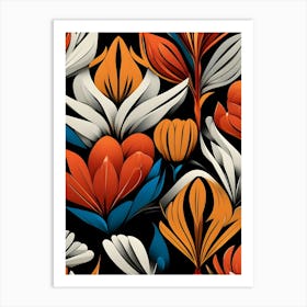 Floral Pattern 45 Art Print