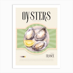 Oysters Art Print