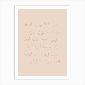 All Shapes Are The Breast Shapes Art Print