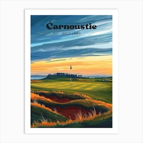 Carnoustie Golf Links Angus Scotland Travel Art Art Print