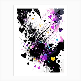Heart Splatter 1 Art Print