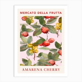 Amarena Cherry Fruit Market Poster Art Print