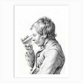 Boy, Drinking From A Glass 1, Jean Bernard Art Print