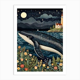 Whale At Night 1 Art Print