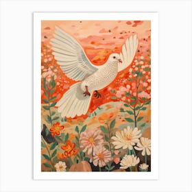 Dove 4 Detailed Bird Painting Art Print