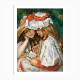 Two Girls Reading (c. 1890–1891), Pierre Auguste Renoir Art Print