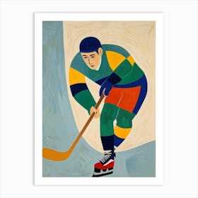 Hockey Player 2 Art Print