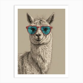 Llama Canvas Print 5 Art Print