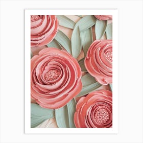 Pink Roses 1 Art Print