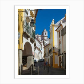 Streets of Evora - Portugal Art Print